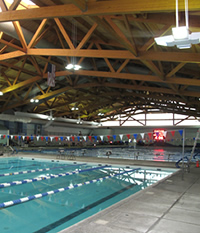 Aquatic Center - wewnątrz